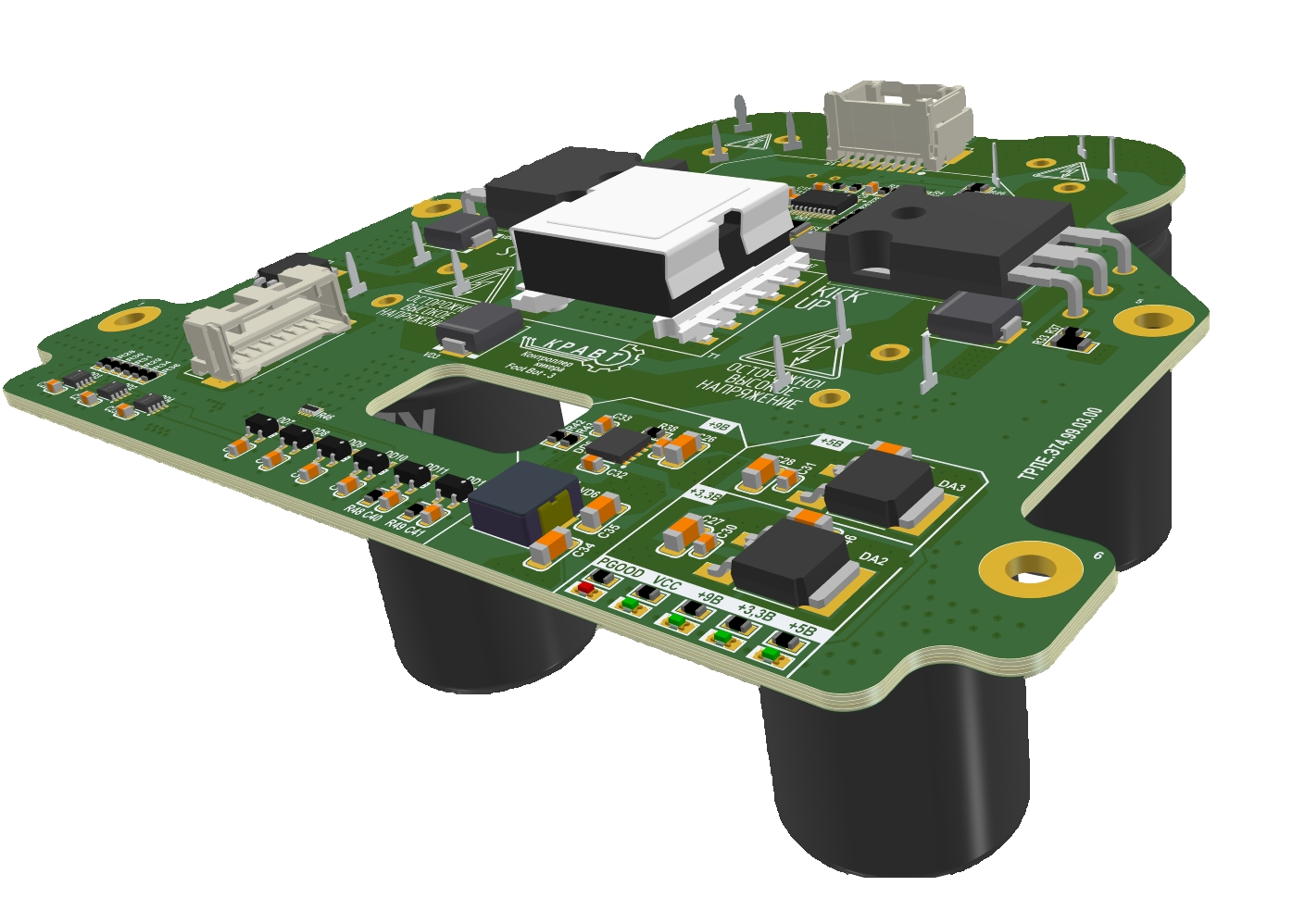 Boost voltage converter board